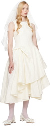SHUSHU/TONG SSENSE Exclusive Bridal Capsule Irregular Hem Midi Dress