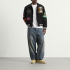 ICECREAM Men's Trick Shot Collared Varsity Jacket in Black