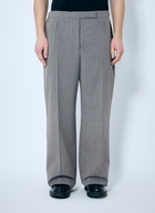 Prada Belted Tailored Wool-Blend Pants