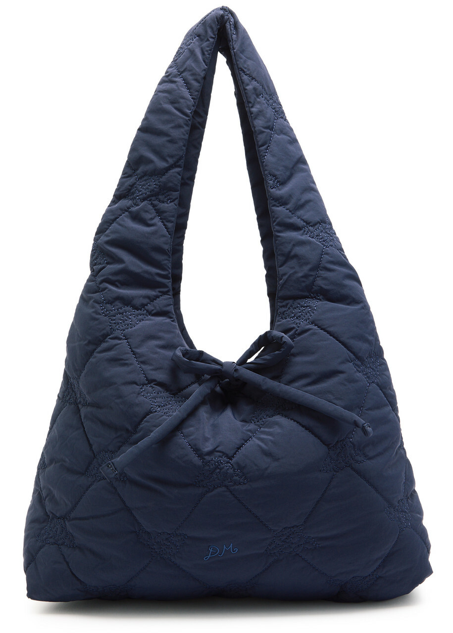 Damson Madder Roisin Quilted Hobo bag - Navy - One Size