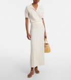 Faithfull Mieralla pointelle cotton-blend maxi skirt