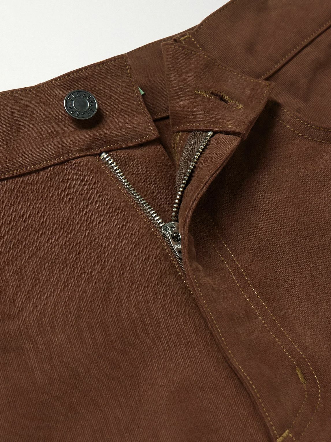 AGOLDE - RSVP GALLERY Ewing Straight-Leg Cotton-Twill Carpenter Trousers - Brown