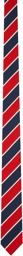 Thom Browne Red & Navy Awning Stripe Neck Tie