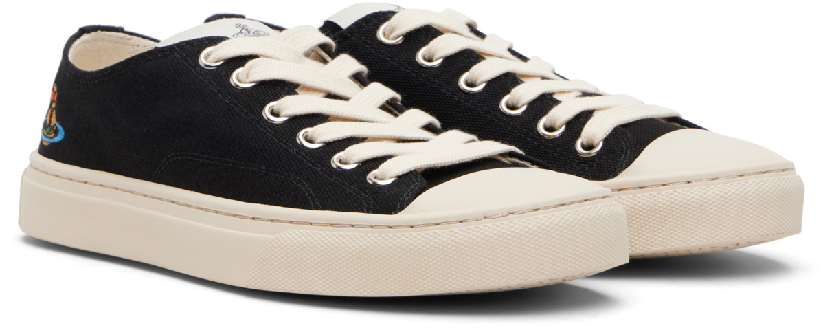 Vivienne Westwood Black Low Top Plimsoll Sneakers