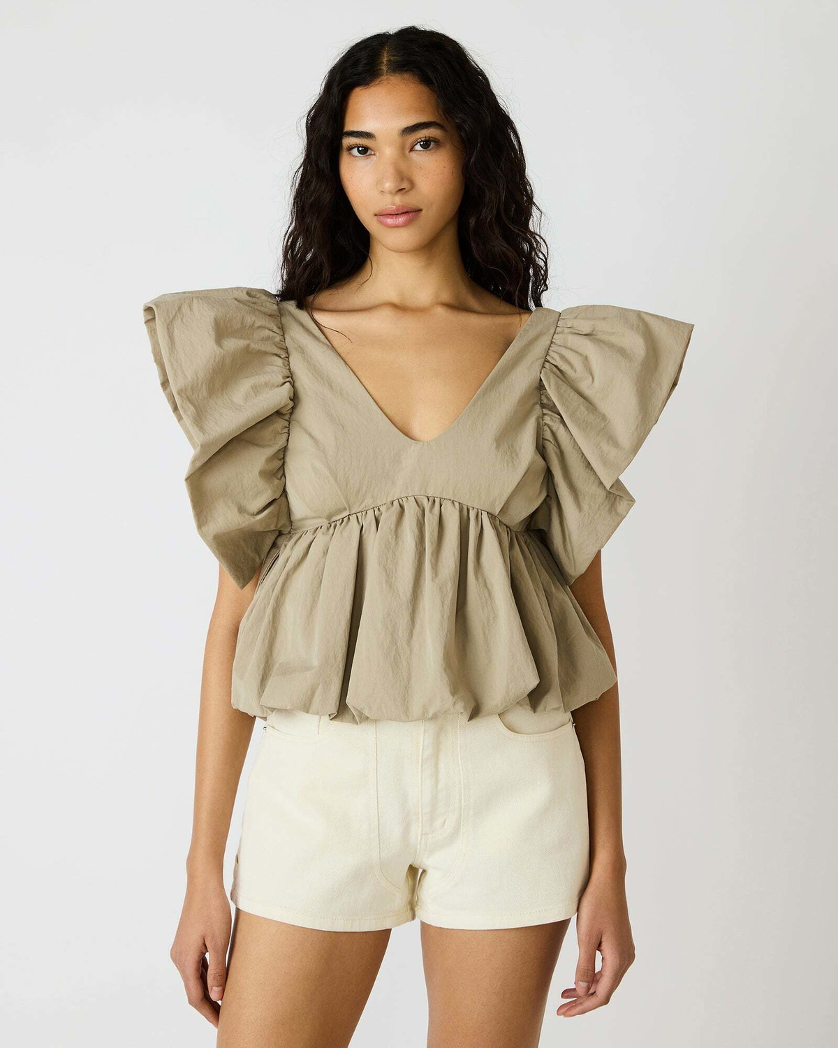 Steve Madden Saskya Top in Khaki