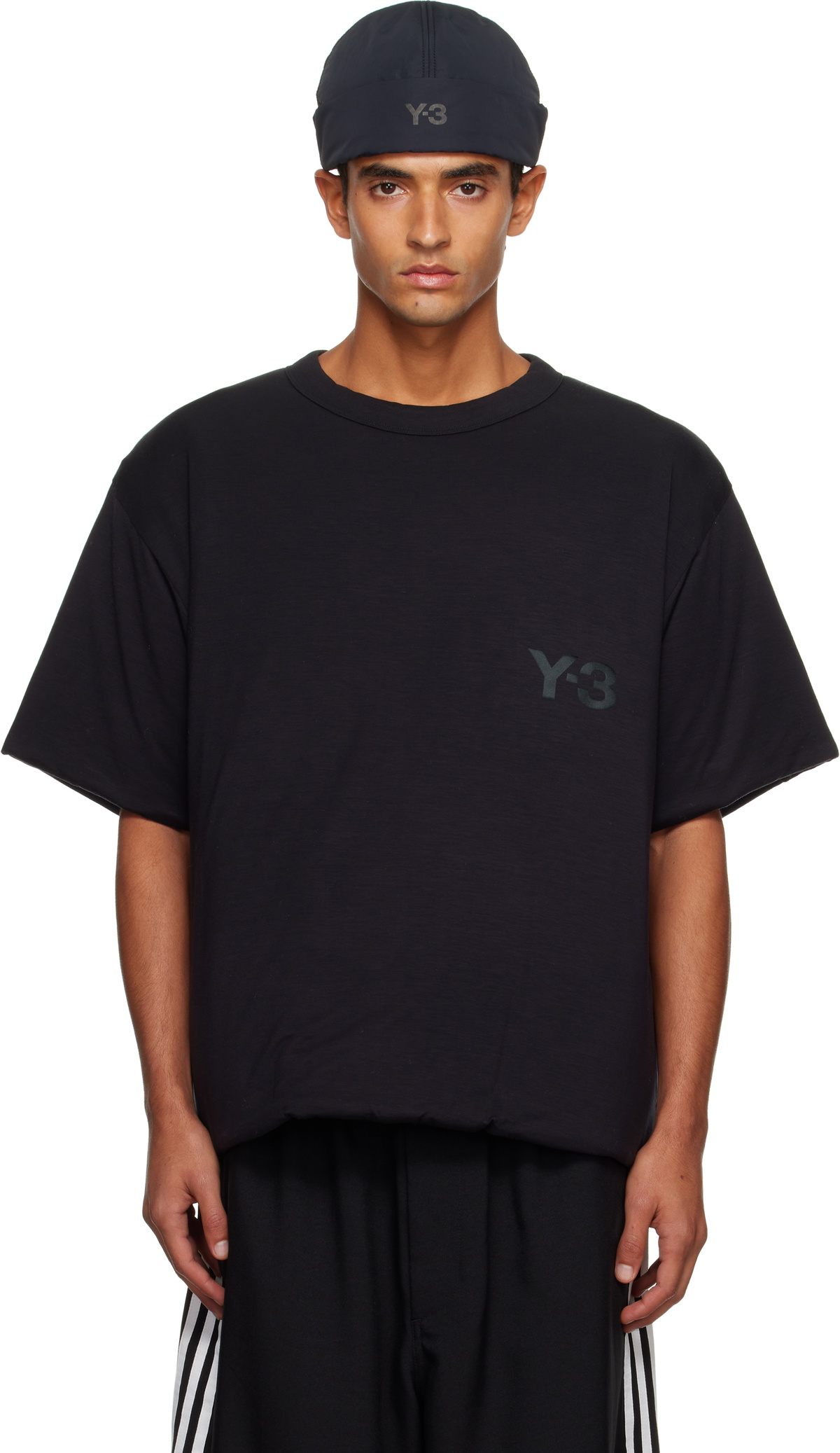 Y-3 Black Toketa Print Long Sleeve T-Shirt Y-3