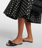 Dolce&Gabbana Polka-dot satin mules