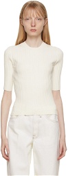 Frame Off-White Mixed Rib Sweater