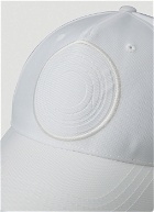 Stitched Logo Cap in White