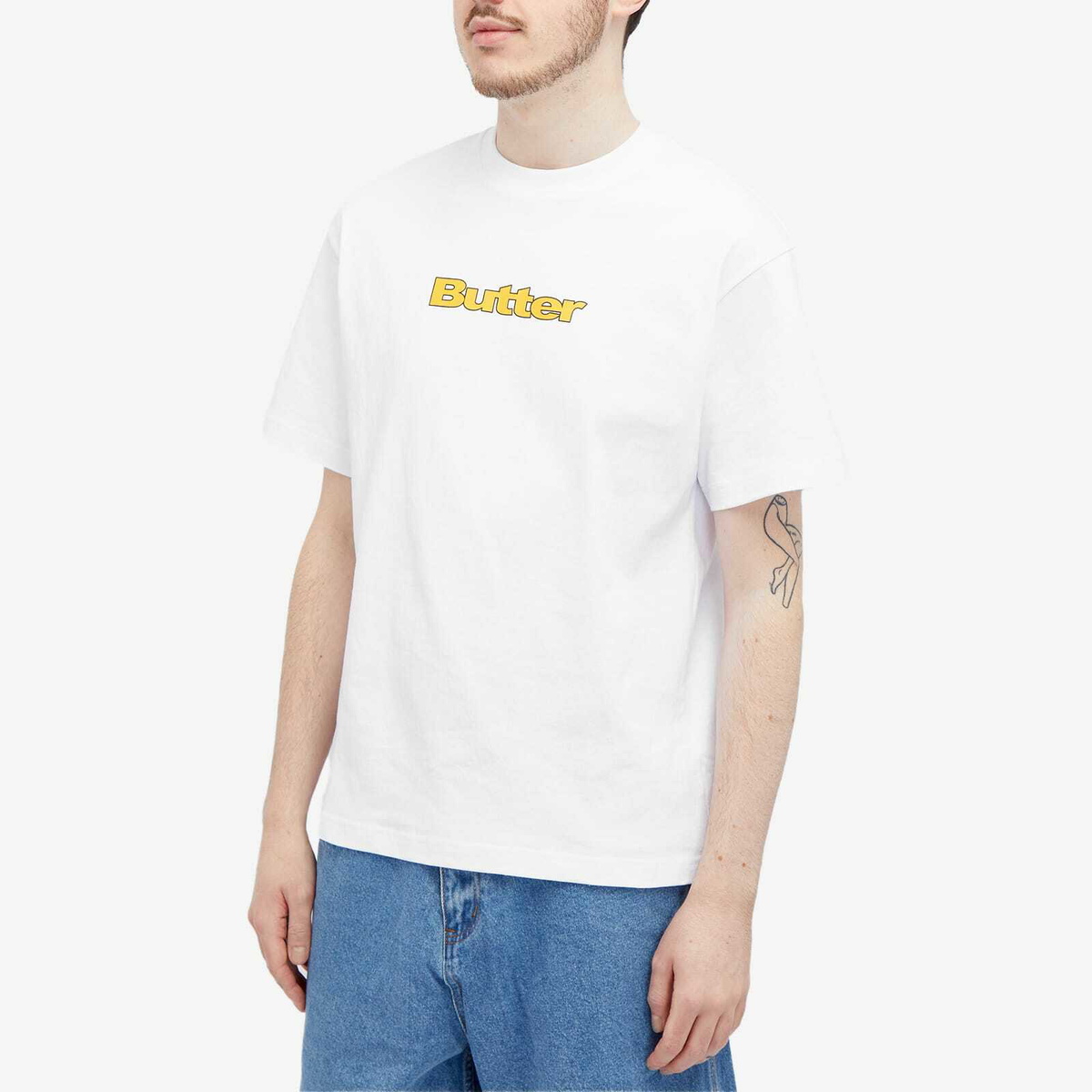 【BUTTER GOODS】 Sight And Sound Tee / White Butter Goods Sight And Sound T-Shirt - White | Flatspot