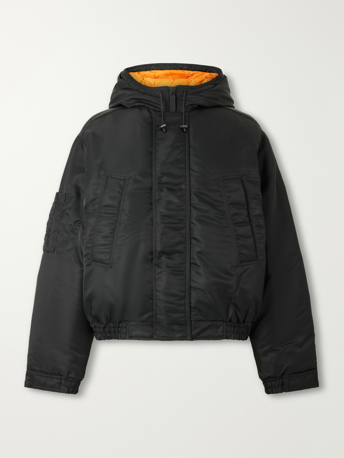Canada Goose - Windrow Twill Hooded Down Bomber Jacket - Black