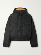 Canada Goose - Windrow Twill Hooded Down Bomber Jacket - Black