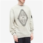 A-COLD-WALL* Men's Gradient Crew Sweat in Light Grey
