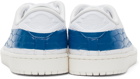 Nike Jordan White & Blue Air Jordan 1 Centre Court Sneakers