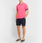 Vilebrequin - Palatin Contrast-Tipped Cotton-Piqué Polo Shirt - Pink