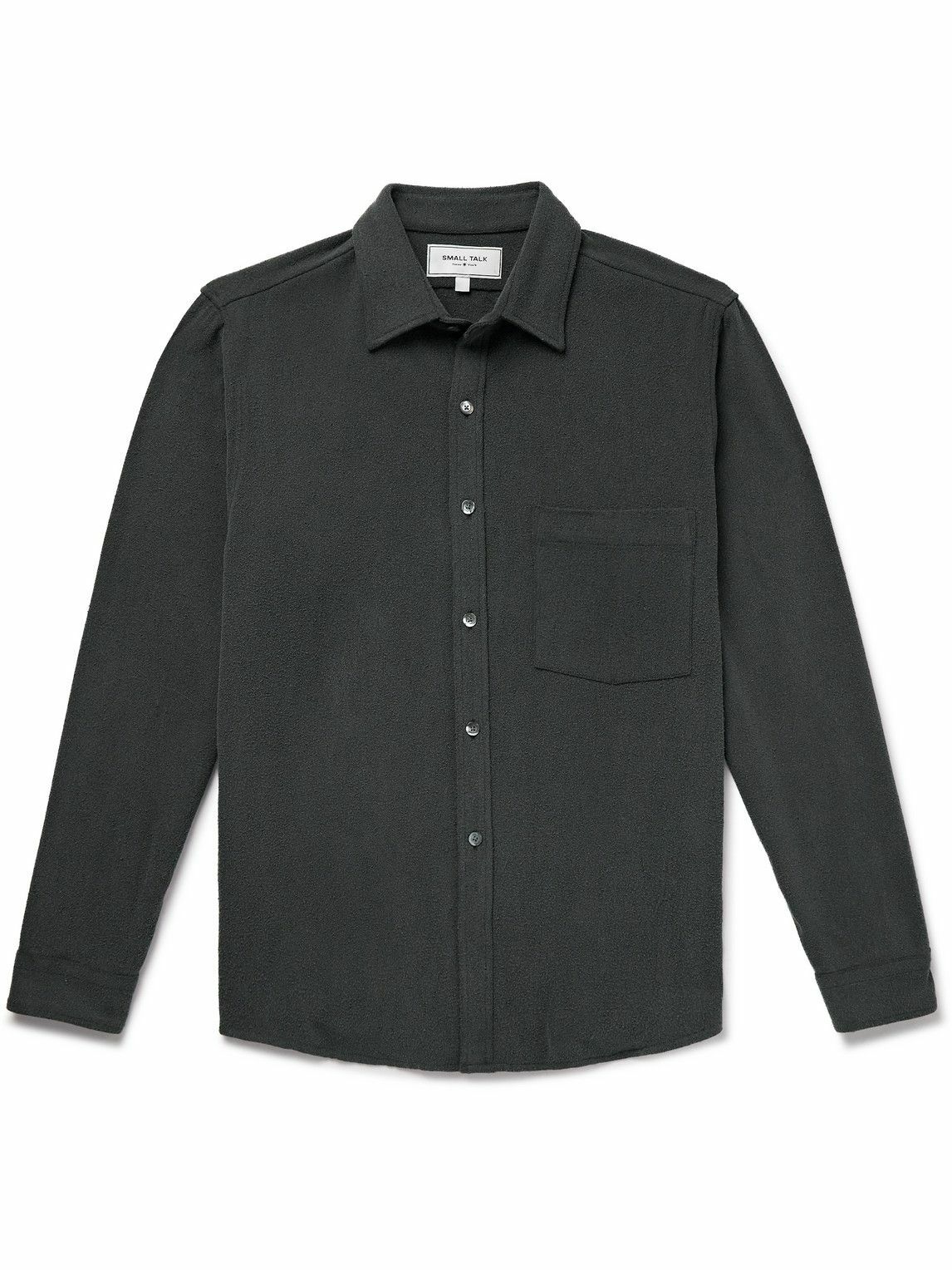 Small Talk - Brushed-Silk Shirt - Black