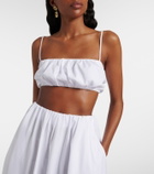 Staud Fiore cotton crop top
