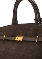 Demellier The Hudson Grained Leather top Handle bag - Dark Brown - One Size