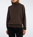 The Row Leith cashmere and silk turtleneck sweater