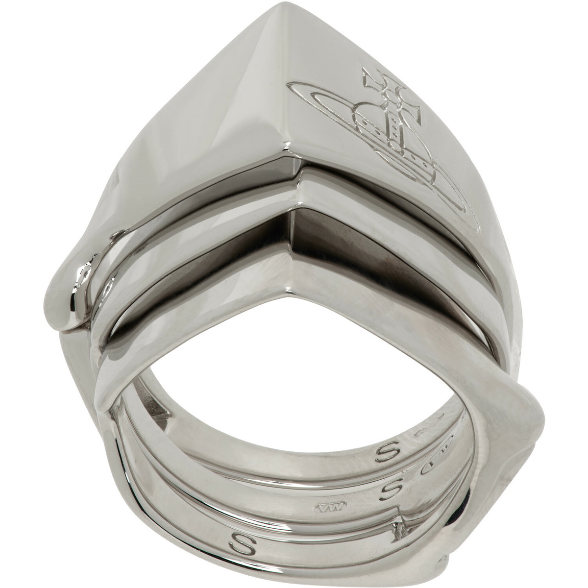 Vivienne Westwood Gunmetal Knuckleduster Ring Vivienne Westwood