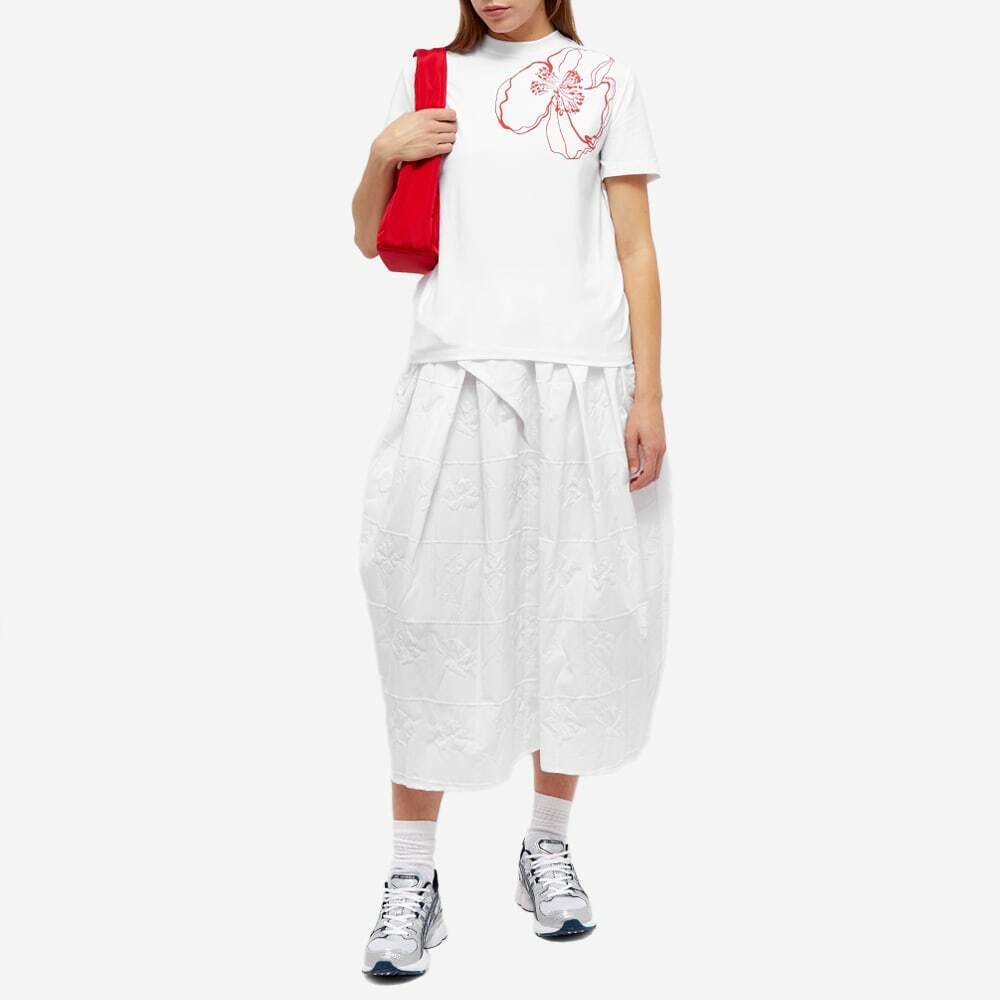 Cecilie Bahnsen Women's Juno T-shirt in White Poppy Red Cecilie