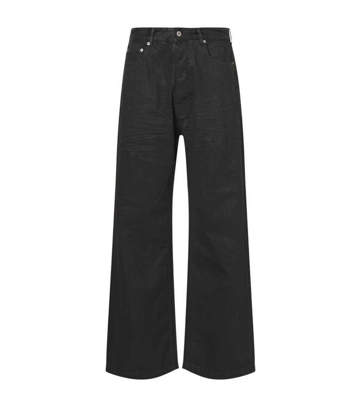 Rick Owens - Bolan Banana Slim-Fit Straight-Leg Zip-Detailed Waxed