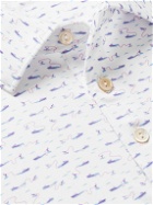 Peter Millar - Cypress Printed Stretch-Jersey Polo Shirt - White