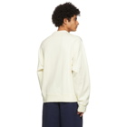 Jil Sander Off-White French Terry Logo Sweatshirt