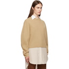 Chloe Brown Wool and Cashmere Sweater