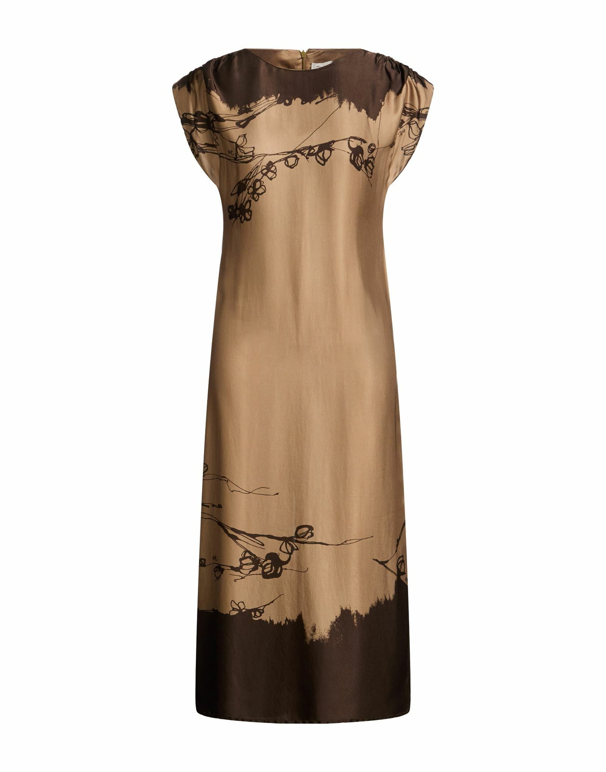 Manila Grace Womens Midi dress Taupe