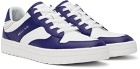 PS by Paul Smith White & Blue Liston Leather Sneakers