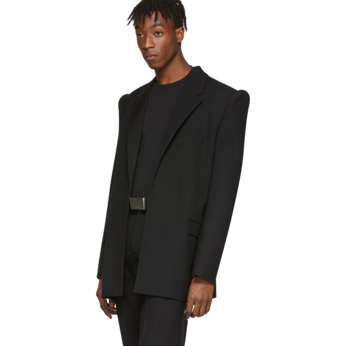 Balenciaga Black Suspended Shoulder Jacket Balenciaga