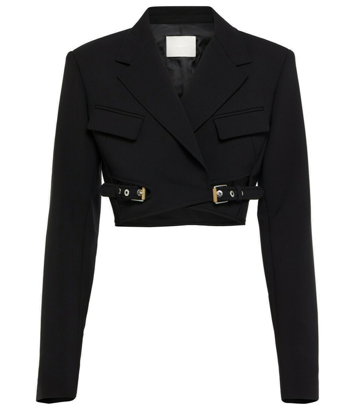 Photo: Dion Lee - Interlock belted cropped blazer
