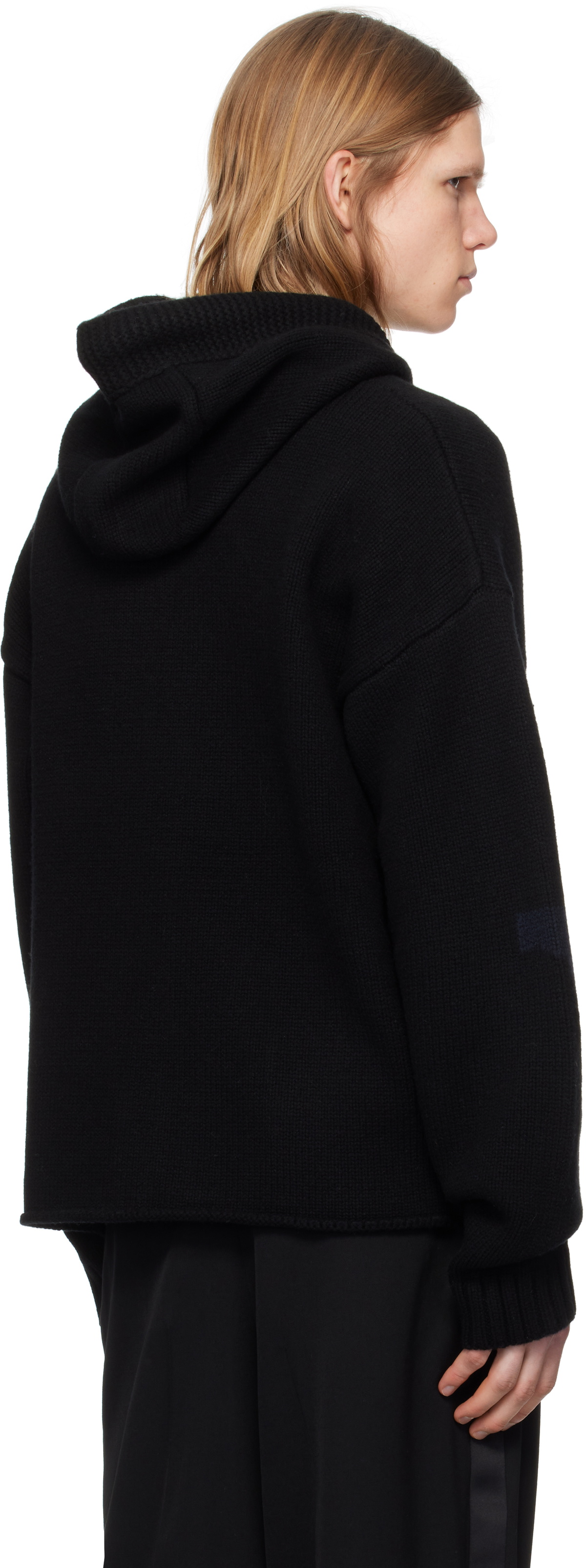 JW Anderson Black Anchor Logo Hoodie