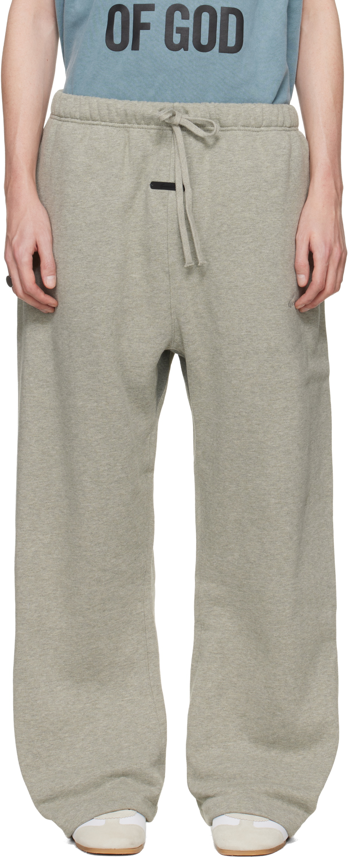 Fear of God ESSENTIALS Gray Signature Flare Sweatpants