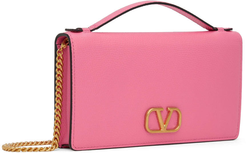 Valentino Garavani Pink Vlogo Signature Shoulder Bag Valentino