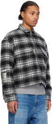 B1ARCHIVE Black Quilted Zip Up Flap Pocket Jacket