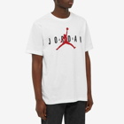 Air Jordan Men's Logo T-Shirt in White/Black/Gym Red