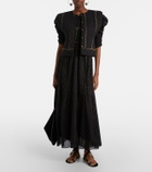 Marant Etoile Sichene polka-dot cotton midi dress