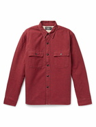 RRL - Vermont Faux Shearling-Lined Buffalo-Checked Cotton-Flannel Shirt - Red