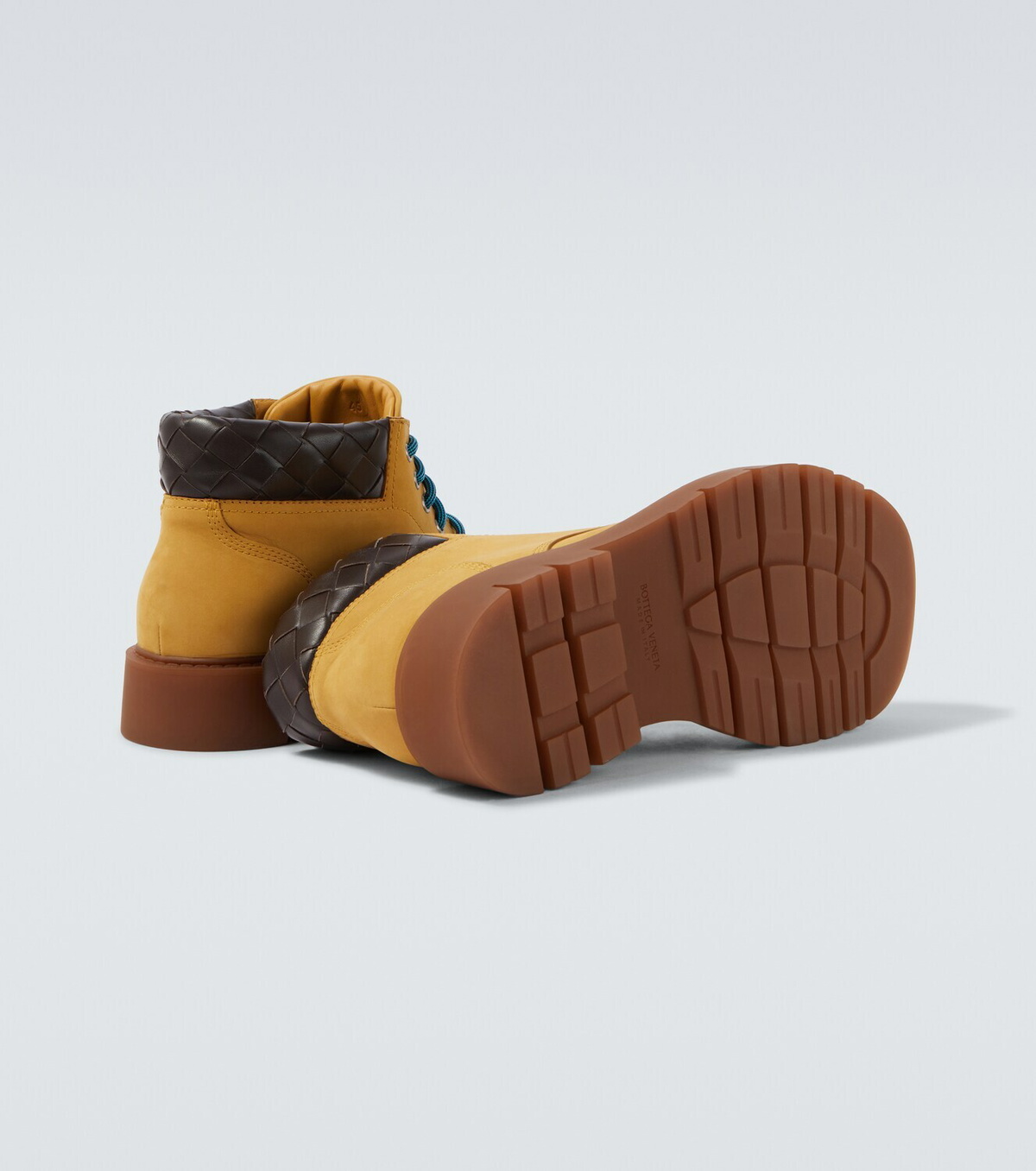 Bottega Veneta Haddock leather lace-up boots