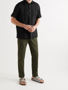 120% - Slim-Fit Linen Shirt - Black