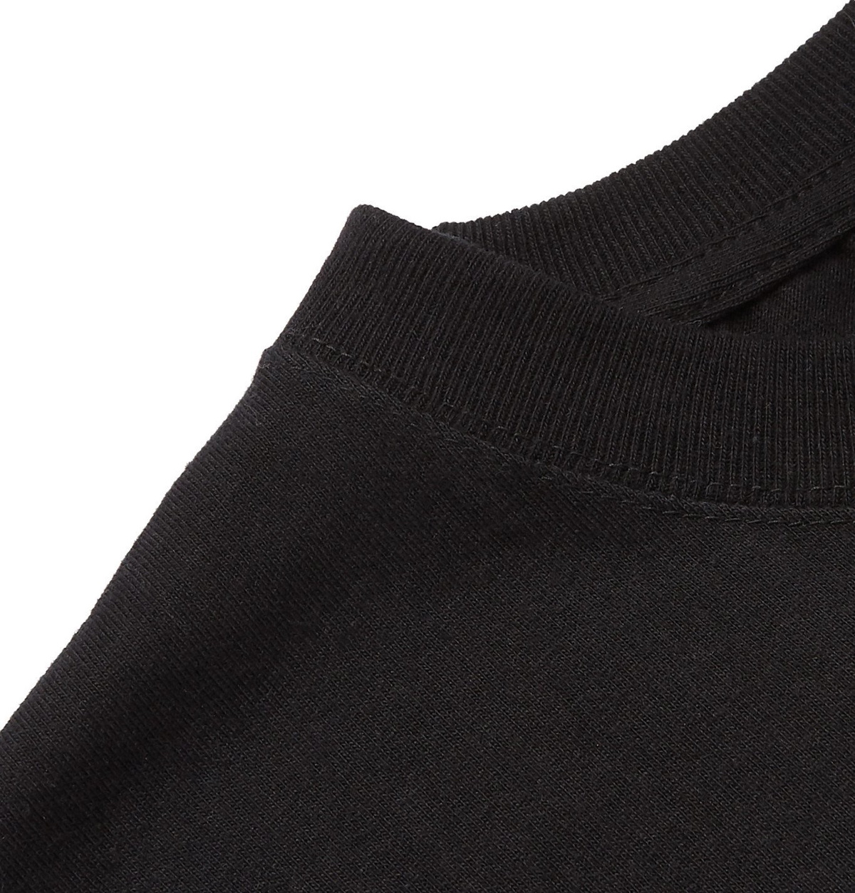 Blackmeans - Printed Cotton-Jersey T-Shirt - Black