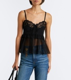 Chloé Ruffled silk crêpe de chine top