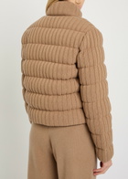 Moncler Padded Wool and Cashmere-blend Jacket Cream
