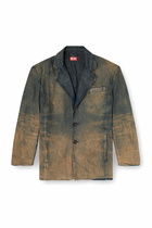 Diesel Blazer in fluid shaded denim - Denim Jackets - Unisex - Blue
