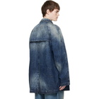 MM6 Maison Margiela Blue Faded Denim Coat