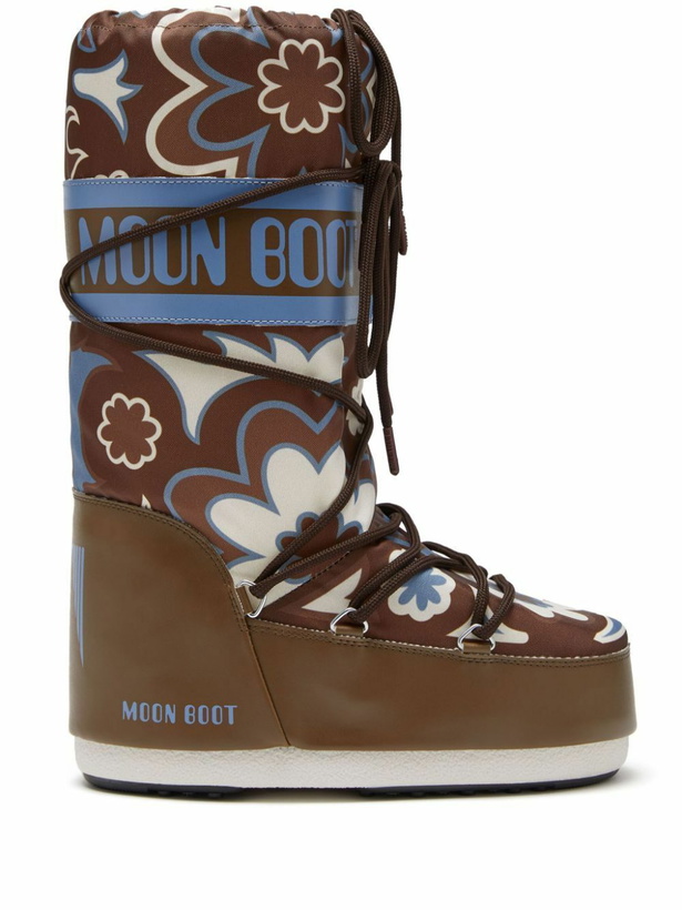 Photo: Moon Boot Icon Floral-Print Boots