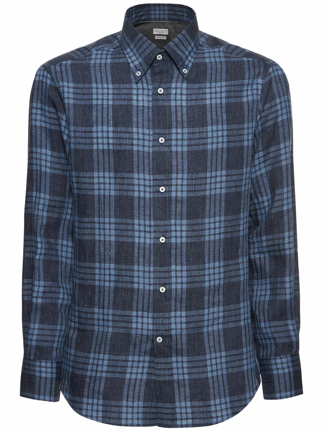 Brunello Cucinelli Multicolor Linen Shirt