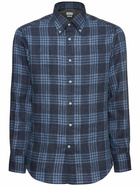 BRUNELLO CUCINELLI - Check Linen Shirt